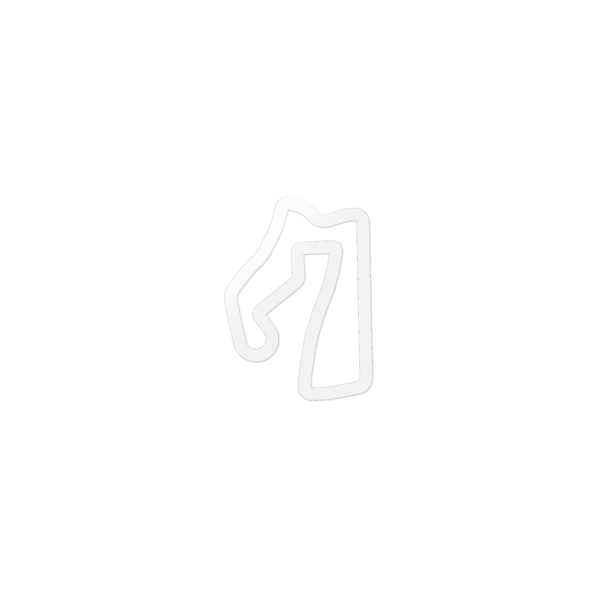 Road America Track Outline Stickers — 5-Pack (4 Inch)