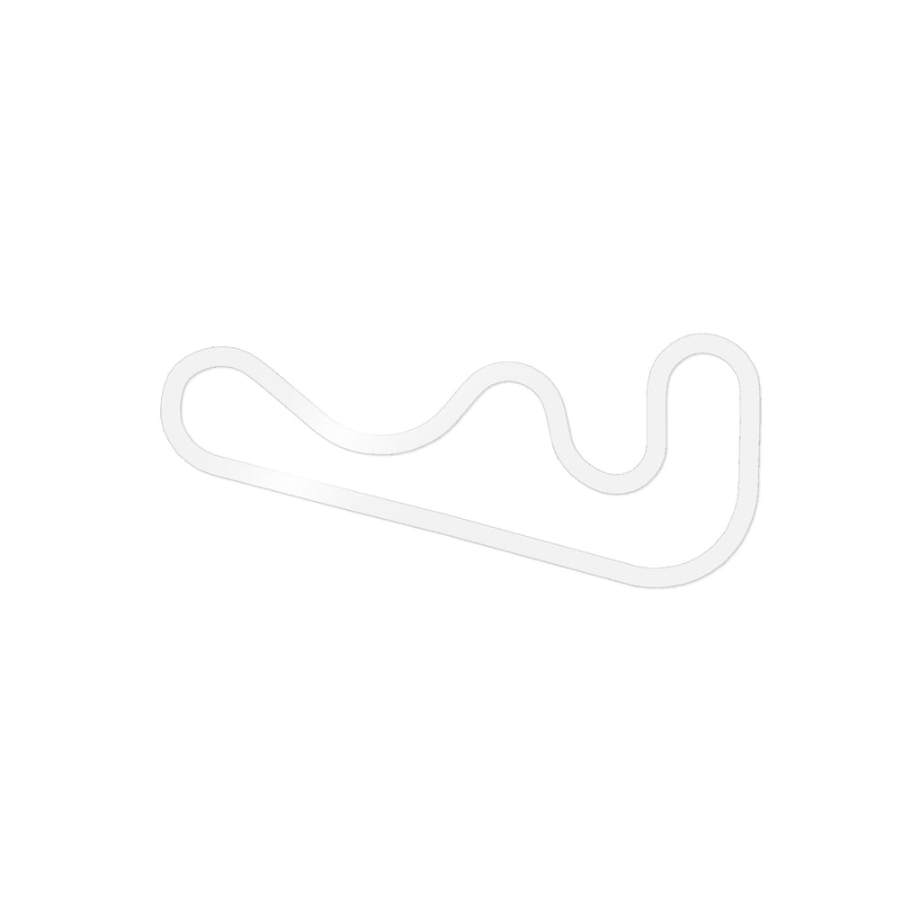 Roebling Road Track Outline Sticker — 4 Inch