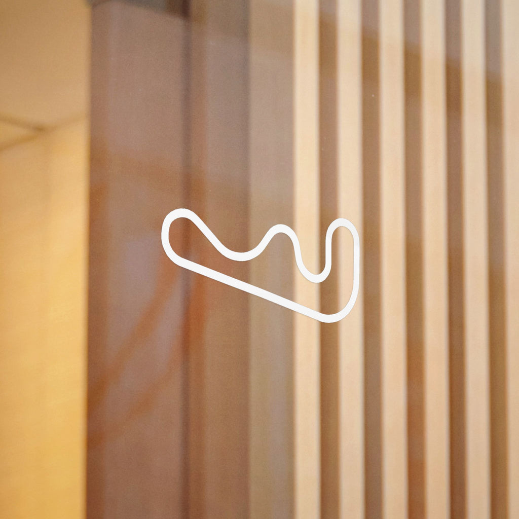 Roebling Road Track Outline Stickers — 5-Pack (4 Inch)