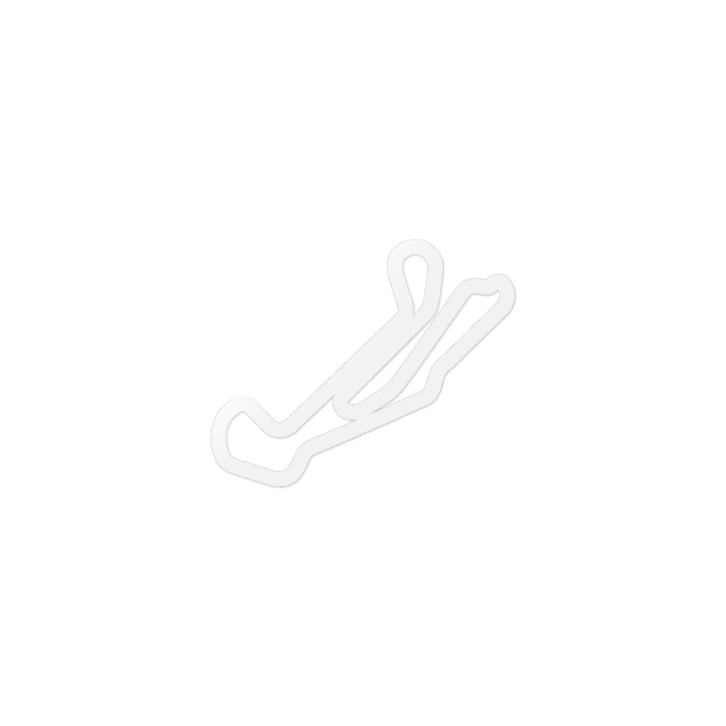 Barber Track Outline Stickers — 5-Pack (4 Inch)