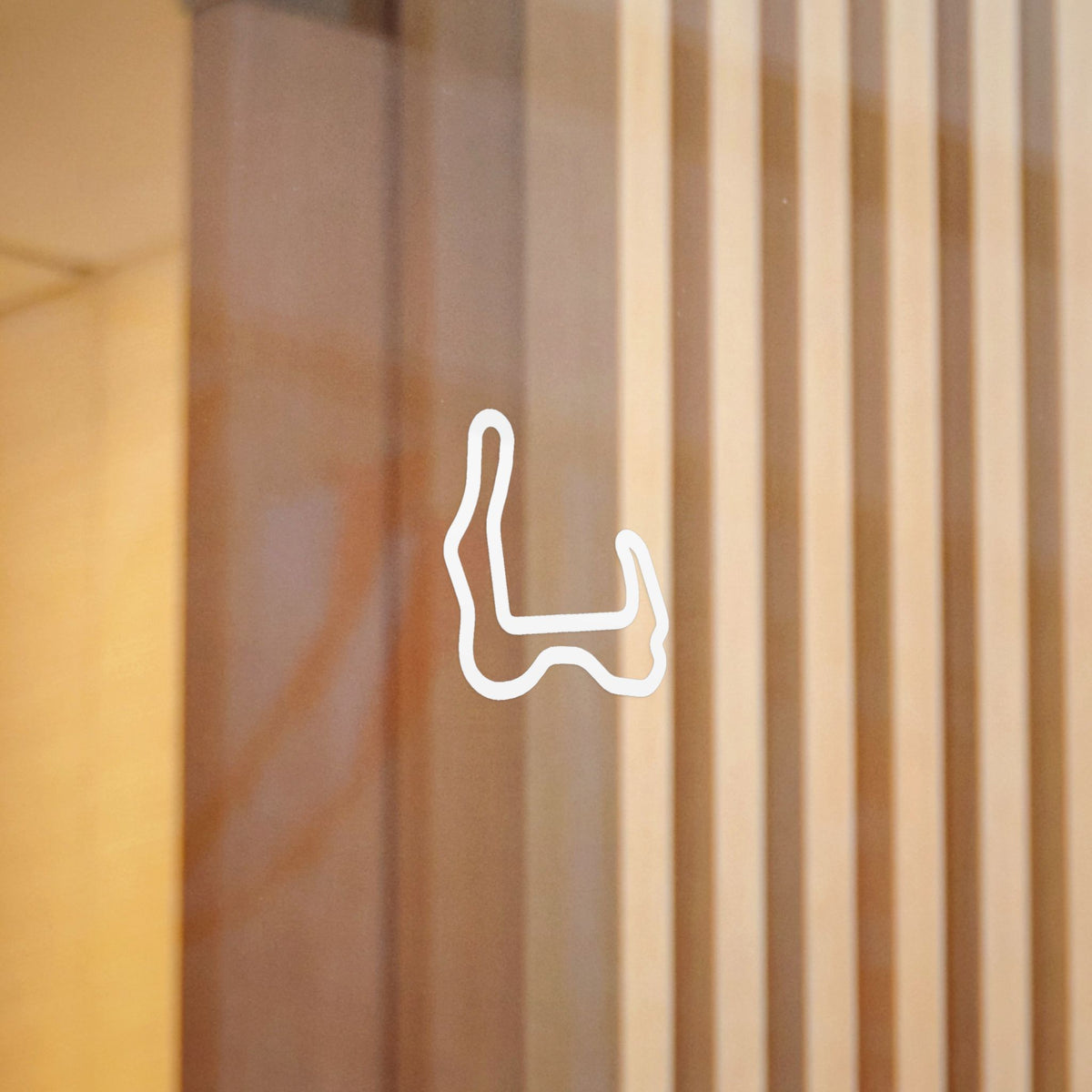 Buttonwillow Track Outline Sticker — 4 Inch