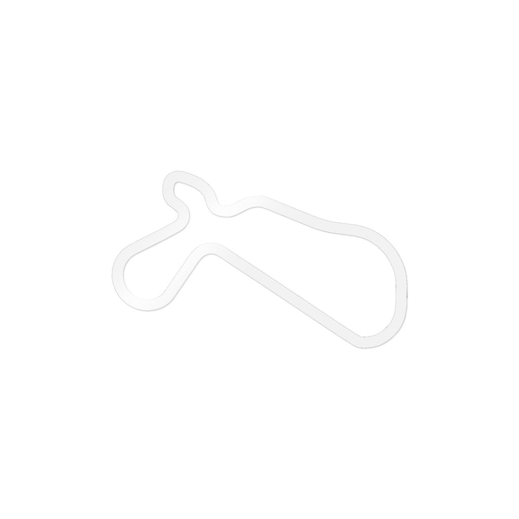 Willow Springs Track Outline Sticker — 4 Inch