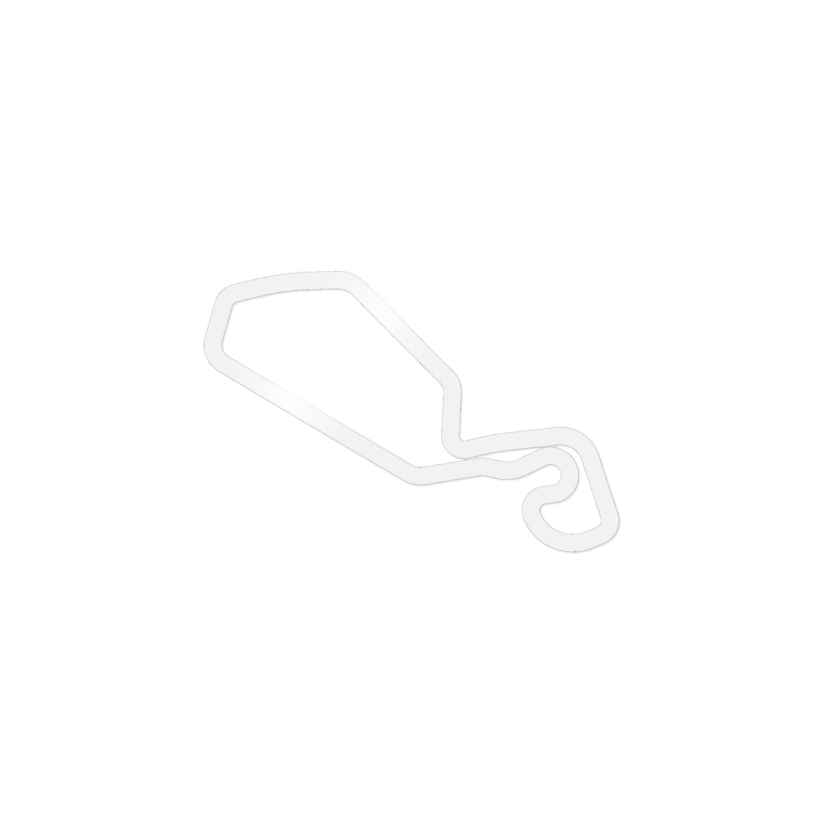 NJMP Thunderbolt Track Outline Stickers — 5-Pack (4 Inch)