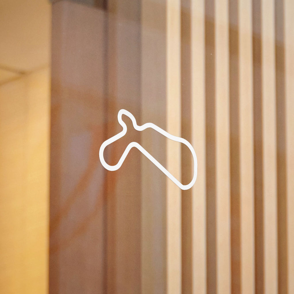 Willow Springs Track Outline Sticker — 4 Inch