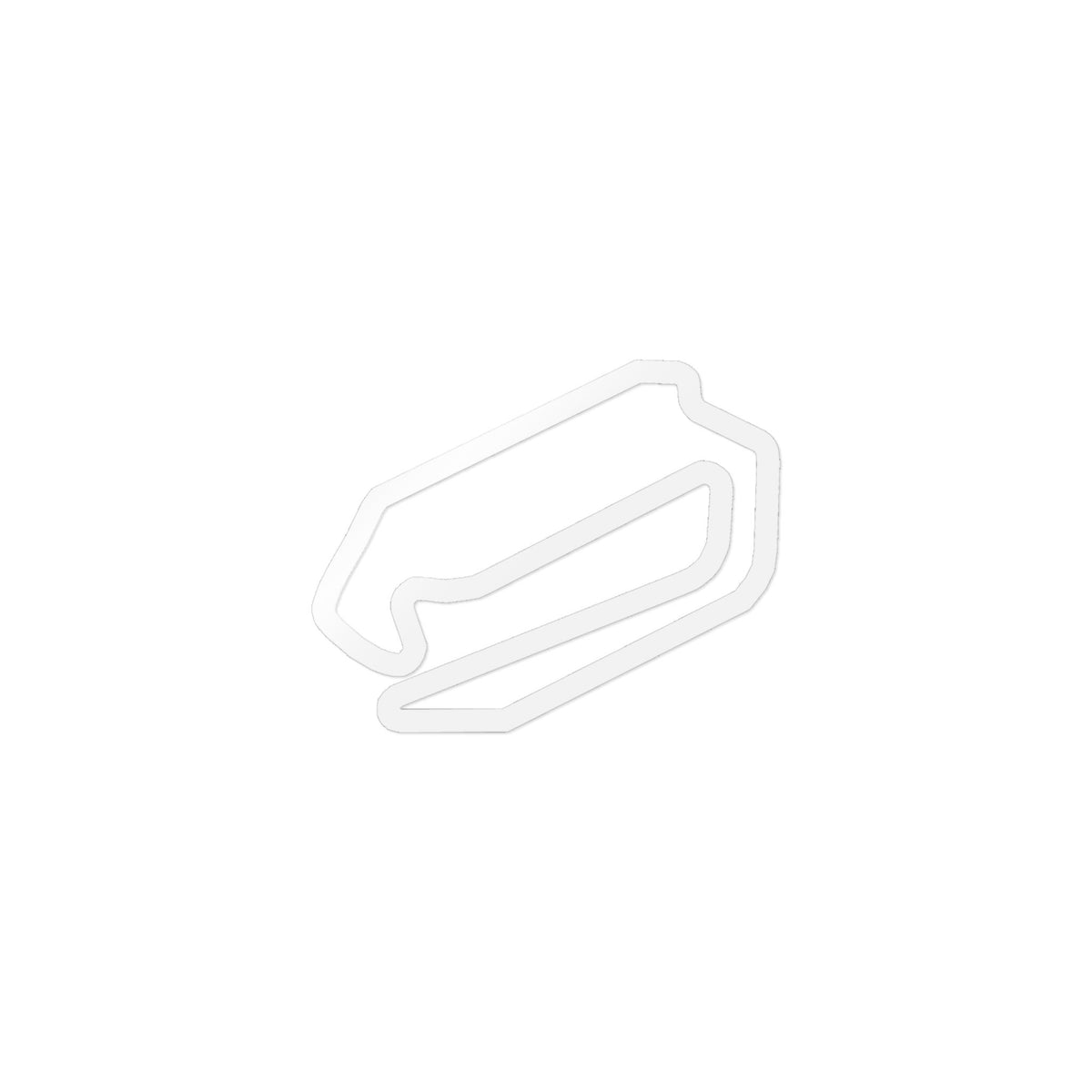Homestead Road Course Track Outline Stickers — 5-Pack (4 Inch)