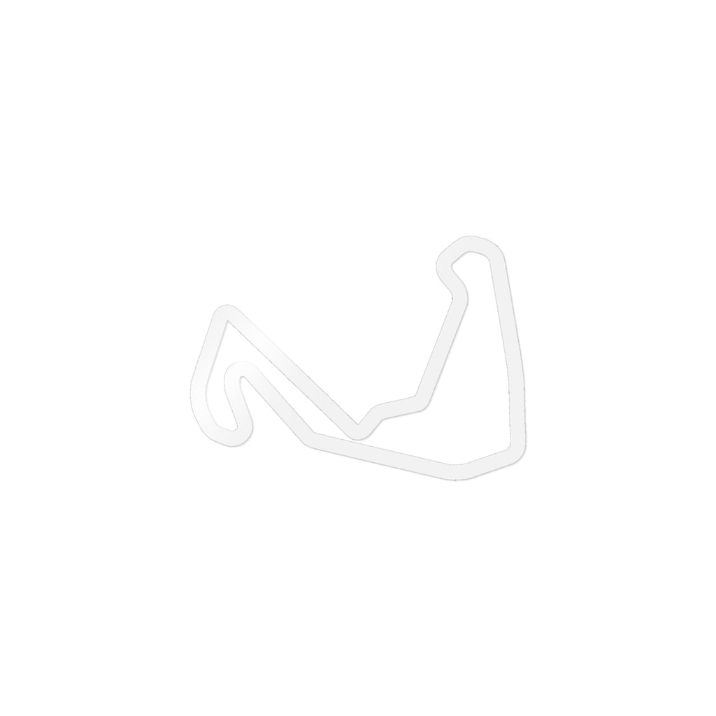 Carolina Motorsports Park Track Outline Stickers — 5-Pack (4 Inch)